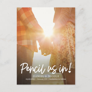 Van de hartEDITABLE KLEUR sparen de Datum Briefkaart