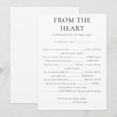 Van de hartewensen tot de Kaart van het bruiloftss (Voorkant / Achterkant)