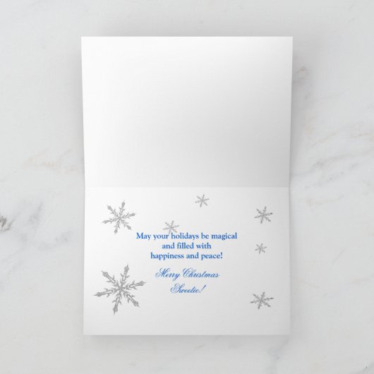 Van de heemst (Sneeuwman) de neef-Kerstmis-Humor Feestdagen Kaart (Binnen)