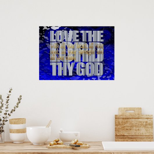 Van de Heer Thy God Poster (Keuken)