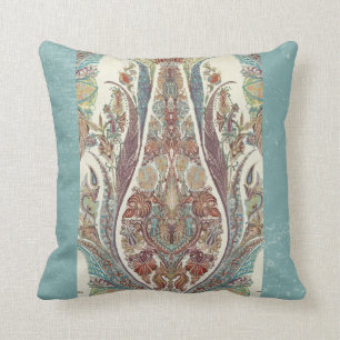 Van de hemel het Blauwe Vintage StammenPaisley Kussen
