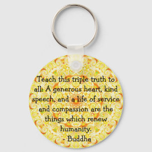 Van de het citaat inspirerend yoga van Boedha de Sleutelhanger