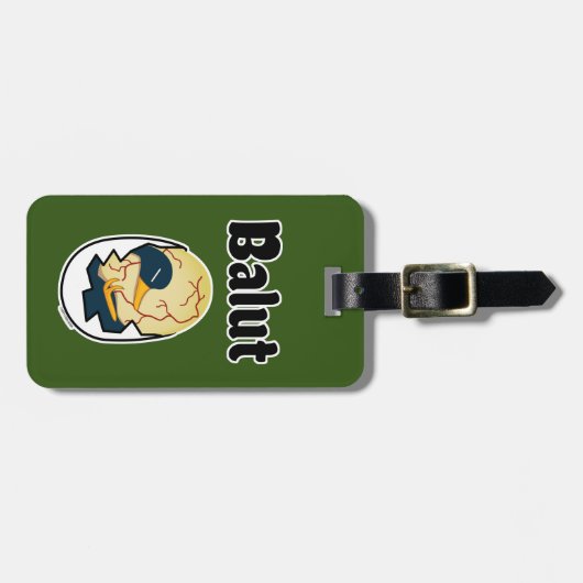 Van de het eieend van Balut het embryoei Bagagelabel (Voorkant horizontaal)