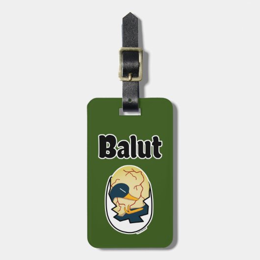 Van de het eieend van Balut het embryoei Bagagelabel (Voorkant verticaal)