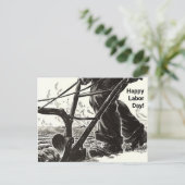 Van de het gebieds Gelukkige Dag van de Arbeid van Feestdagenkaart (Staand voorkant)
