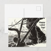 Van de het gebieds Gelukkige Dag van de Arbeid van Feestdagenkaart (Voorkant / Achterkant)