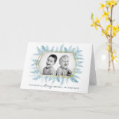 Van de het gebladertewaterverf van de winter de kaart (Gele Bloem)