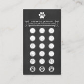 Van de het huisdierenpoot van het BORD de Klantenkaartje (Achterkant)