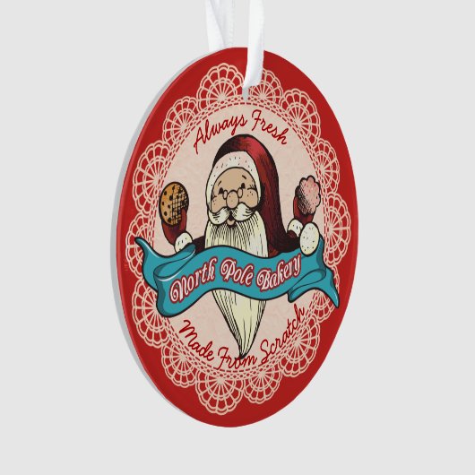 Van de het koekjesbakkerij van Santas ornament van (voorkant)