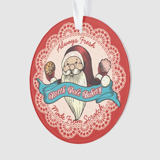 Van de het koekjesbakkerij van Santas ornament van (voorkant)