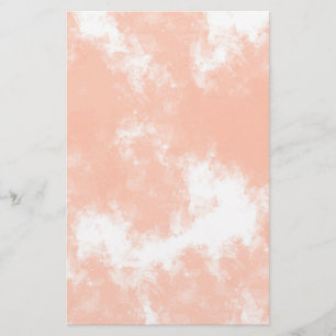 Van de het koraal roze waterverf van de briefpapier