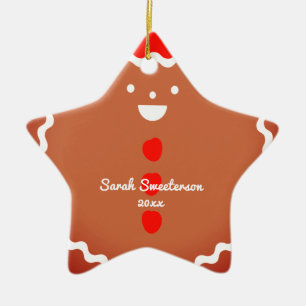 Van de het manster van de peperkoek het keramisch ornament