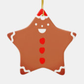 Van de het manster van de peperkoek het keramisch ornament (Achterkant)