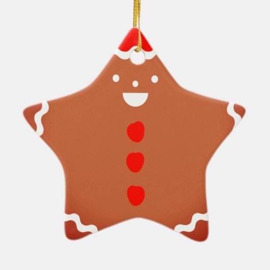 Van de het manster van de peperkoek het keramisch ornament (Achterkant)