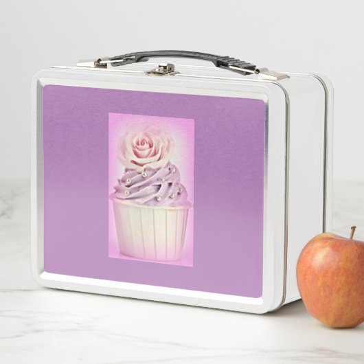 Van de het metaallunch van Cupcake de dooswit en (In situ)