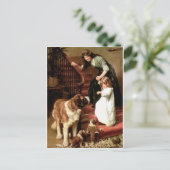 van de het "puppy"hond van heilige bernard de briefkaart (Staand voorkant)