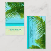 Van de het toerismeagent van de reis de exotische visitekaartje (Voorkant / Achterkant)