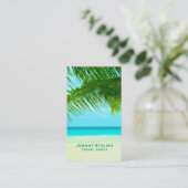 Van de het toerismeagent van de reis de exotische visitekaartje (Staand voorkant)