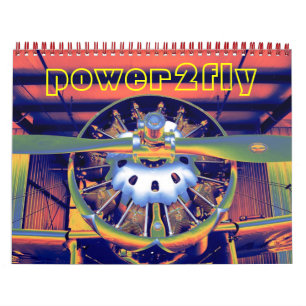 Van de het vliegtuigmotor van het vliegtuig de kalender