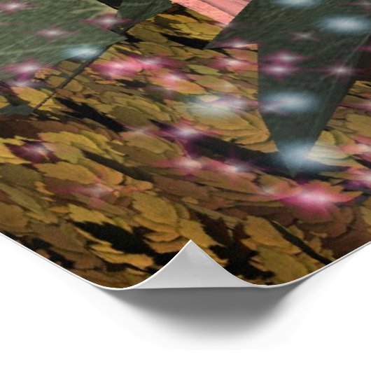 Van de Hollyhocks Poster (Hoek)