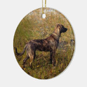 Van de hond aangepaste kerstboomversiering keramisch ornament (Links)