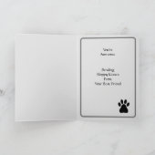 Van de hond Valentijn of verjaardag Kaart (Binnen)