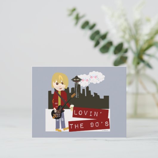 Van de jaren '90. briefkaart (Staand voorkant)