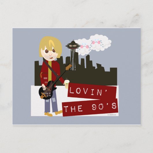 Van de jaren '90. briefkaart (Voorkant)