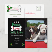 Van de Kaarten van de hondenkerst (Voorkant / Achterkant)