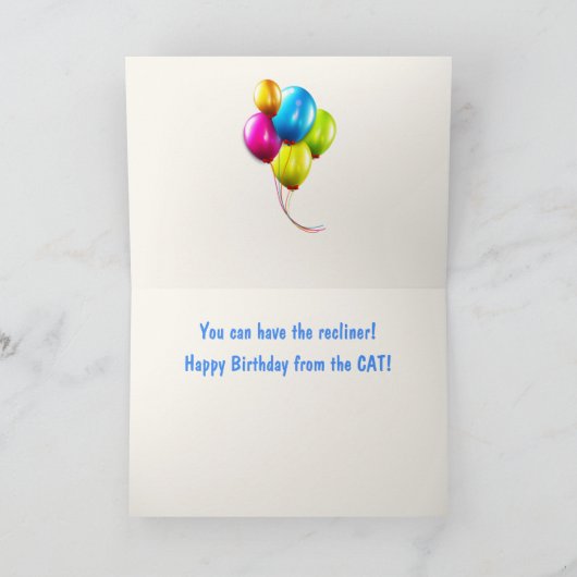 'Van de kat' grappige dag Kaart (Binnen)