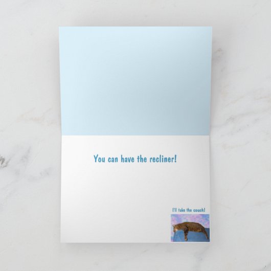 "Van de kat" Grappige Vaderdag Kaart (Binnen)