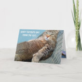 "Van de kat" Grappige Vaderdag Kaart (Voorkant)