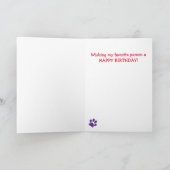 "Van de kat"-Wenskaart op zaterdag personaliseren Kaart (Binnen)