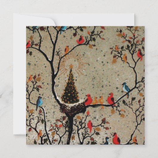 Van de kerstboom van het Nest ~- Uitnodigingen (Voorkant)