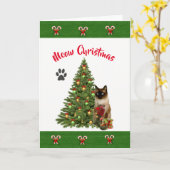 Van de Kerstkaart van de Kat Kaart (Gele Bloem)
