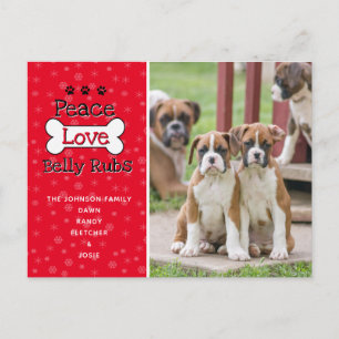 Van de kerstkaarten van de hond briefkaart