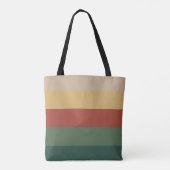 Van de kerstman | 5-Streep Tote Bag (Achterkant)
