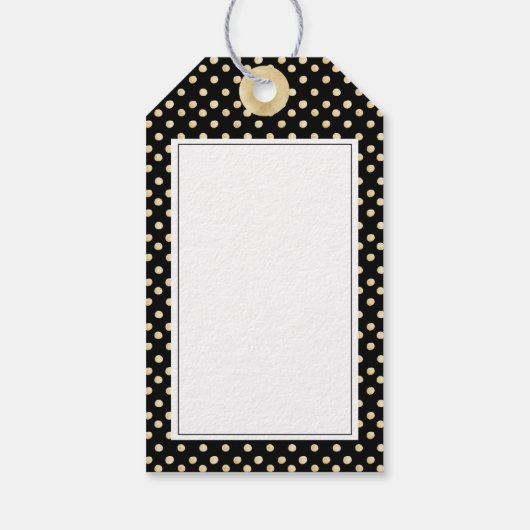 Van de kerstman | Elegant Classy Zwart & Goud Kers Cadeaulabel (Achterkant)