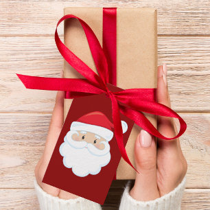 Van de kerstman met aangepaste kofferkerst cadeaulabel