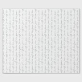 Van de Kerstman, met liefde Cadeaupapier (Vlak)