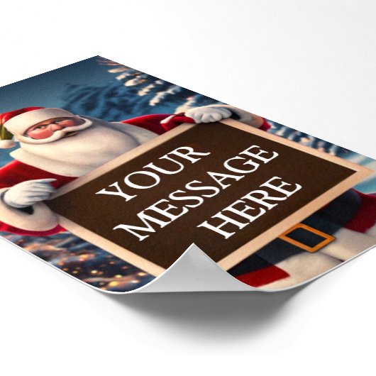 Van de kerstman, met liefde: uw op maat gemaakte f poster (Hoek)