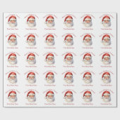 Van de Kerstman Persoonlijke Kinderen Kerstmis Cadeaupapier (Vlak)