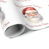 Van de Kerstman Persoonlijke Kinderen Kerstmis Cadeaupapier (Rol Hoek)