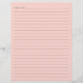 Van de Keuken moderne roze groene Recipe Douane Flyer (Achterkant)