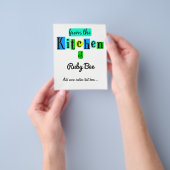 Van de Keuken van de Douane van de Retro Kantel Fl Flyer (Hand)