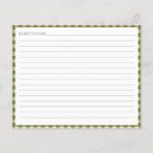 Van de keuken van de Kaart van de groene gegiste l (Achterkant)