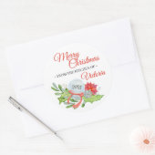 Van de Keuken van de Kerst van de Zure Ronde Sticker (Envelop)
