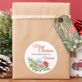Van de Keuken van de Kerst van de Zure Ronde Sticker