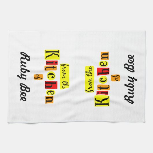 Van de keuken van de Keuken van de Keukenkeuken va Theedoek (Horizontaal)