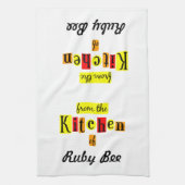 Van de keuken van de Keuken van de Keukenkeuken va Theedoek (Verticaal)